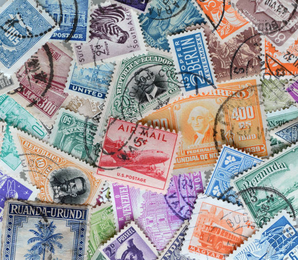 istock Background of Stamps mail 1130535732