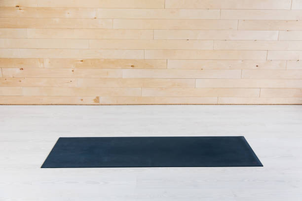 istock Gym with yoga mat interior 1130536206