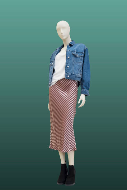istock Full-length female mannequin. 1130536783