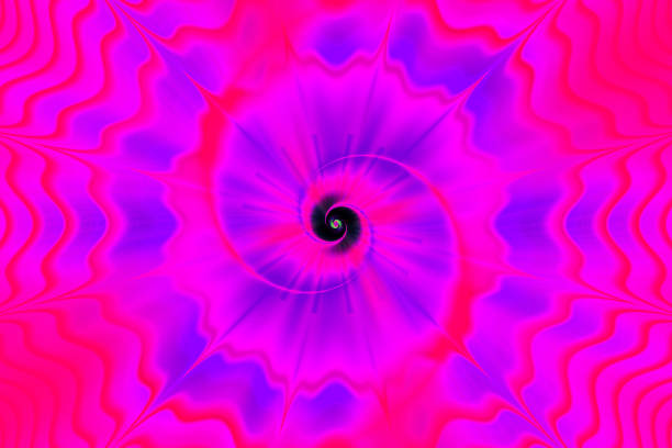 la fractale est un motif sans fin. les fractales sont des motifs infiniment complexes. - kaleidoscope fractal psychedelic abstract photos et images de collection