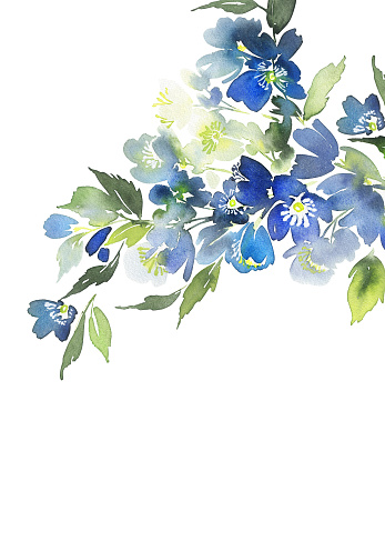 Ilustración de Tarjeta Acuarela Con Flores Azules Ramo Para Invitaciones De Boda y más Vectores Libres de Derechos de Azul - iStock Ilustración de Tarjeta Acuarela Con Flores Azules Ramo Para Invitaciones De Boda y más Vectores Libres de Derechos de Azul - iStock