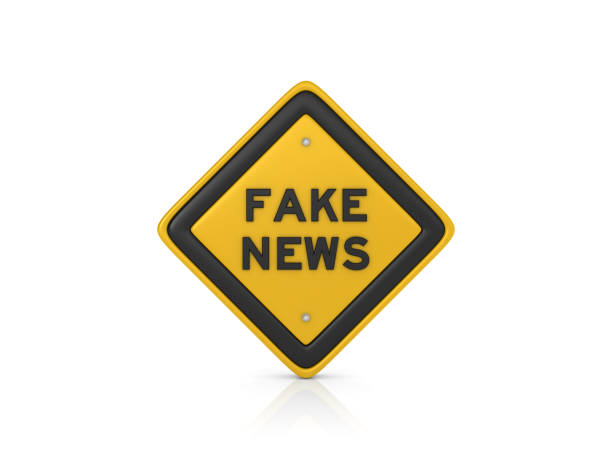 istock FAKE NEWS Road Sign - 3D Rendering 1130541779