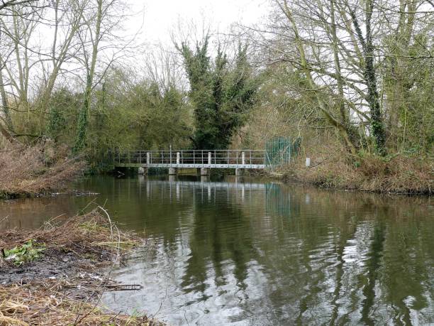 istock Bridge over the River Colne at Rickmansworth Aquadrome 1130546269