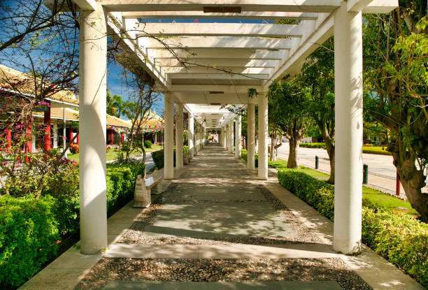 istock A long corridor next to the temple in Nanshan Park. Sanya, Hainan. 1130546708