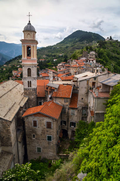 istock Medieval church in Triora, Liguria, Italy 1130549384