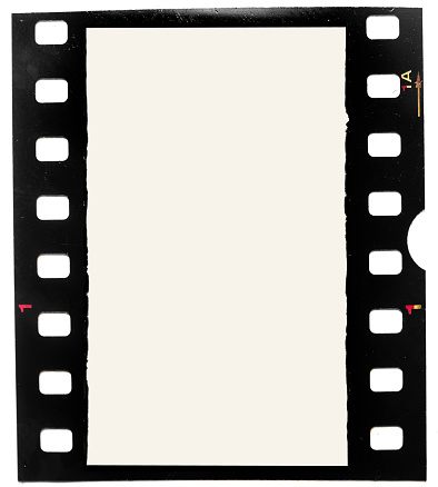 real 35mm filmstrip or film frame