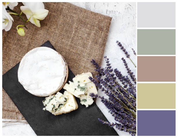 istock Vintage still life, colour swatch. 1130552915