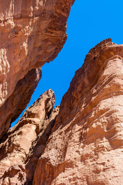 istock Amazing famous Solomon Pillars ancient high rocks cliffs with narrow ravines in Timna National Park in Aravah valley desert in Israel 1130553897