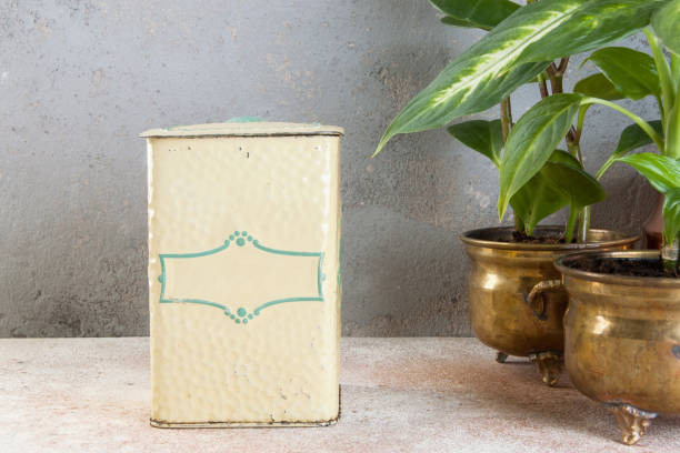 Vintage box isolated on white background.