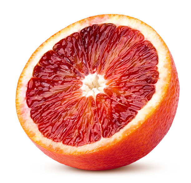 istock red blood orange slice, isolated on white background, clipping path, full depth of field 1130558998