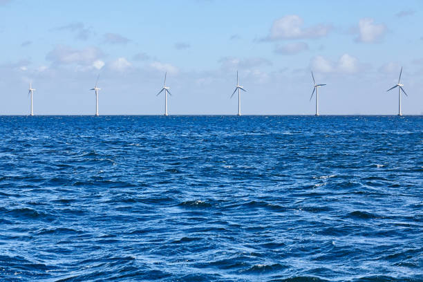 istock Offshore wind farm on a sunny day. 1130564000