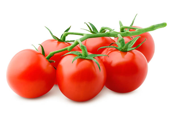 tomato cherry isolated on white background, clipping path, full depth of field
