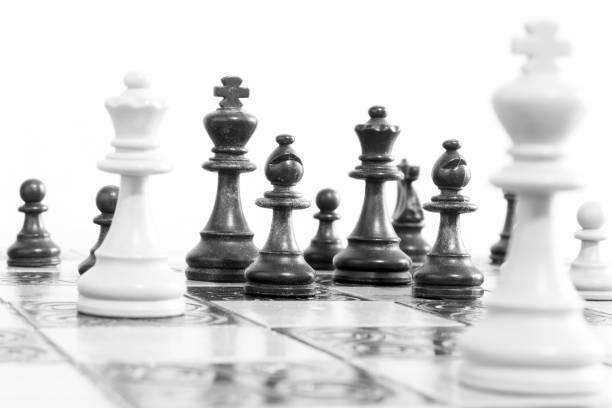 istock Chess photographed on a chessboard 1130564972