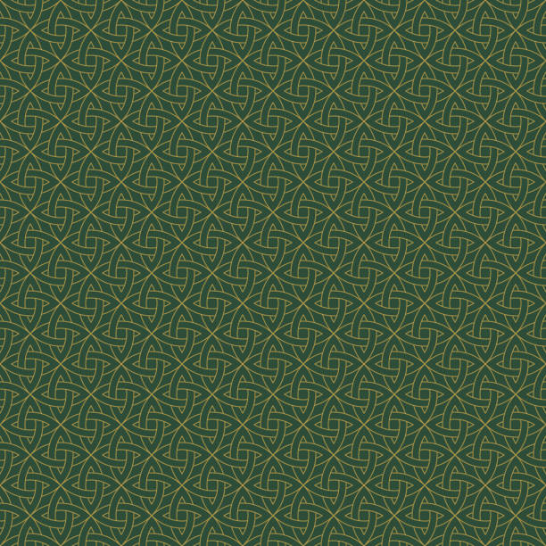 illustrations, cliparts, dessins animés et icônes de noeud celtique seamless pattern - celtic pattern