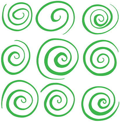 Hand Drawn Swirl Circle Vectors