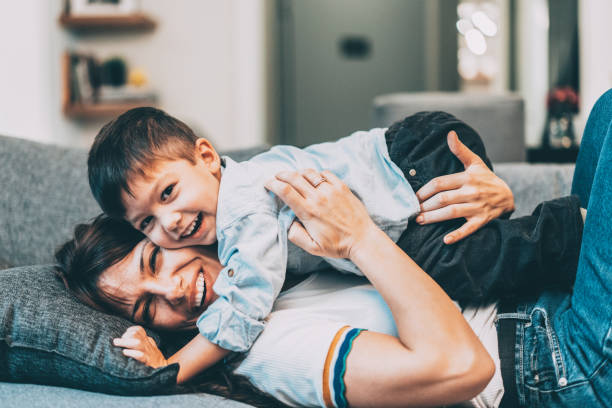 istock Happy mother and son 1130566642