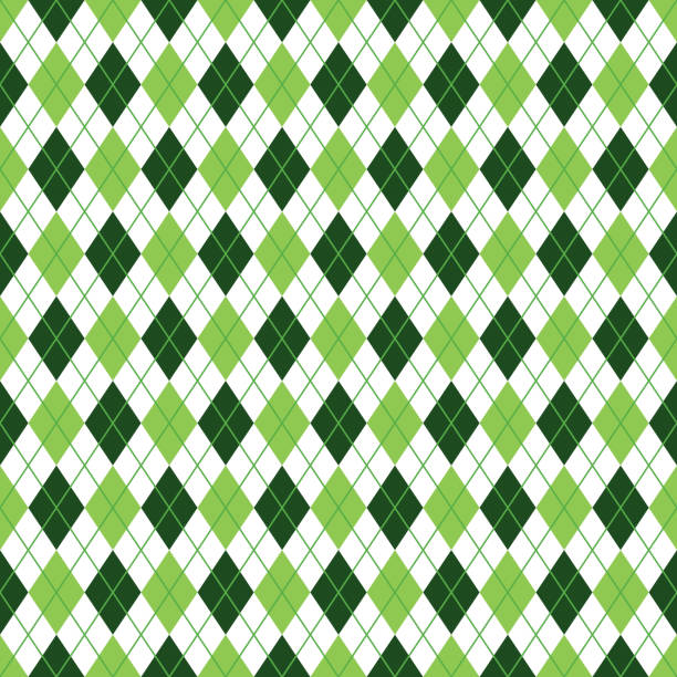 St Patrick's Day Seamless Pattern Green pattern design for St Patrick's Day golf designs stock illustrations