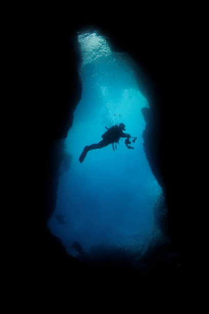 istock underwater photographer silhouette 1130567664