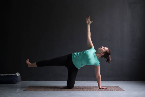 istock Model doing Side Plank Posture, Pose of Vashista, Vasisthasana 1130569166