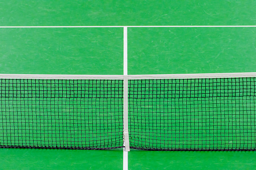 Sport active lifestyle concept. Closeup net for a tennis
