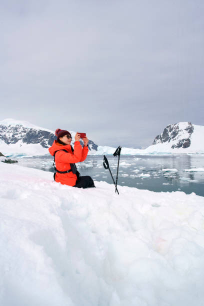 istock Women's Adventure on Danko Island, Antarctica 1130585983