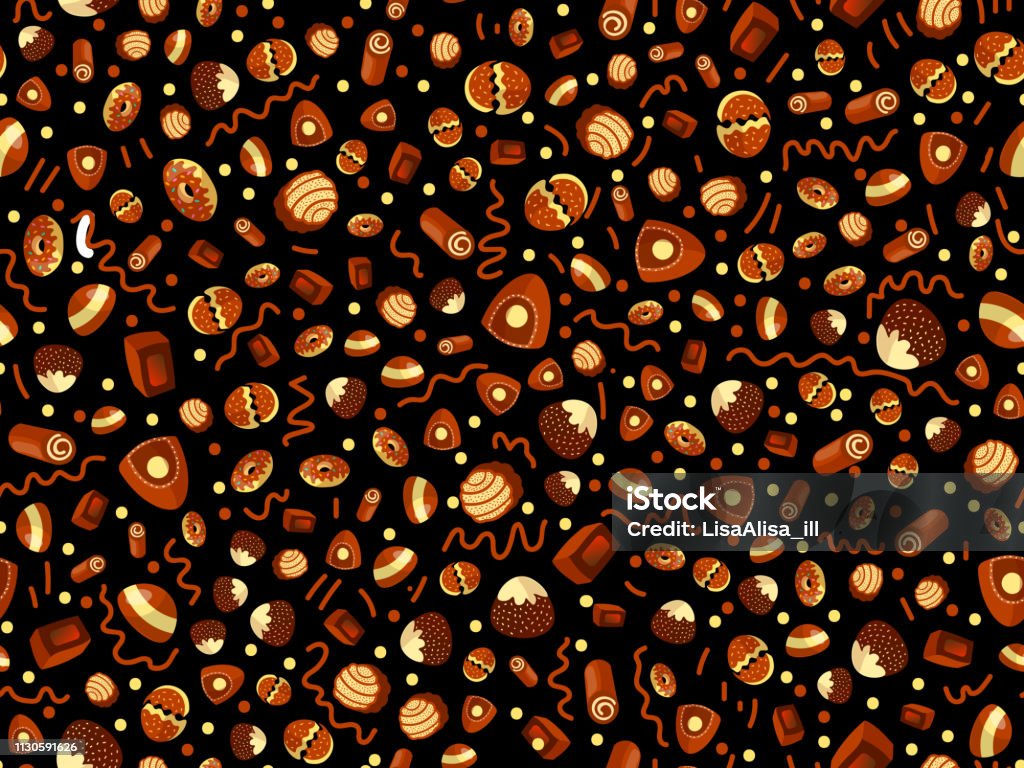 Vector Mô Hình Kẹo Sô Cô La Hoạt Hình Dễ Thương Kẹy Sô Cô La Dễ ...