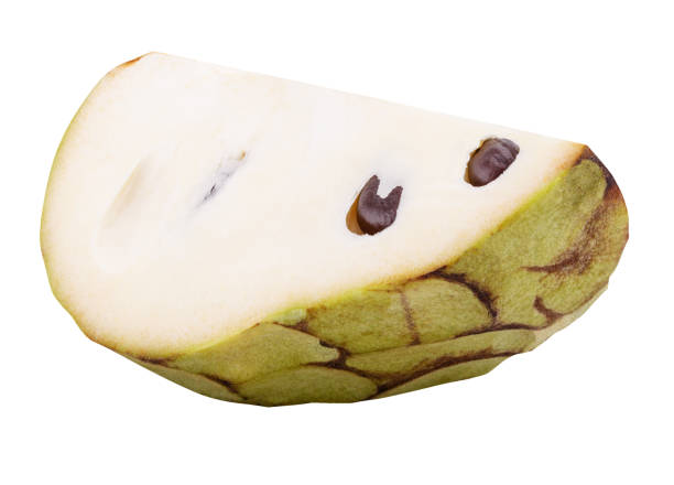 istock cherimoya Isolated on white background 1130593506