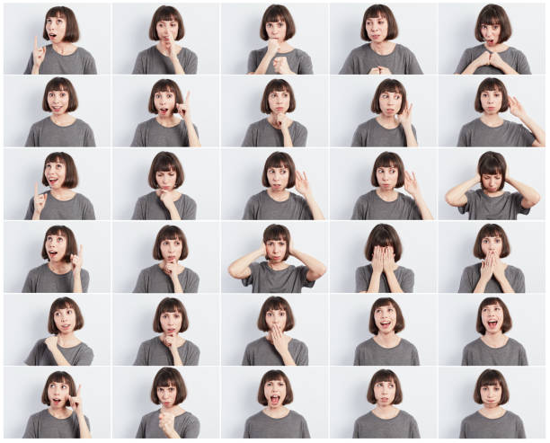 istock Young Woman Making Facial Expressions 1130597977