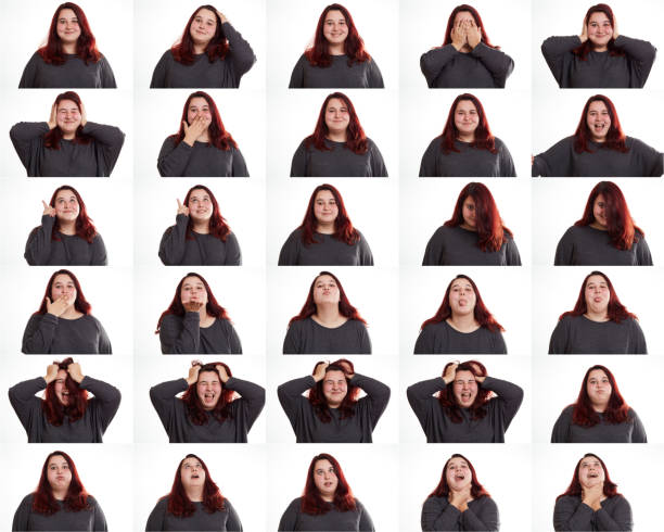 istock Young Woman Making Facial Expressions 1130597986