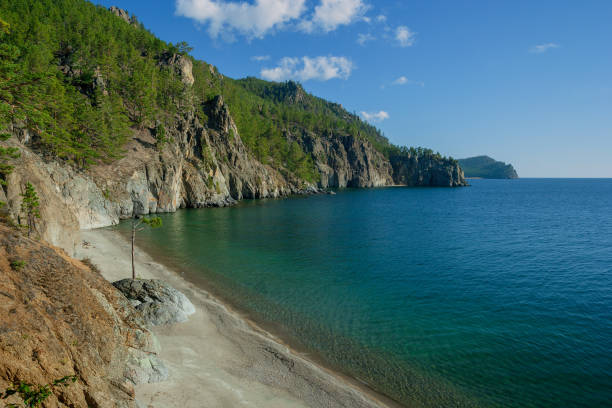 istock A small sandy bay on Lake Baikal 1130600203