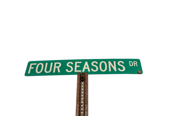 istock Four Seasons Dr Sign 1130601799
