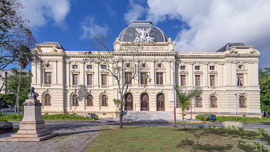 Recife, Pernambuco, Brazil - August 25, 2019:The oldest law school in Brazil, founded in 1827