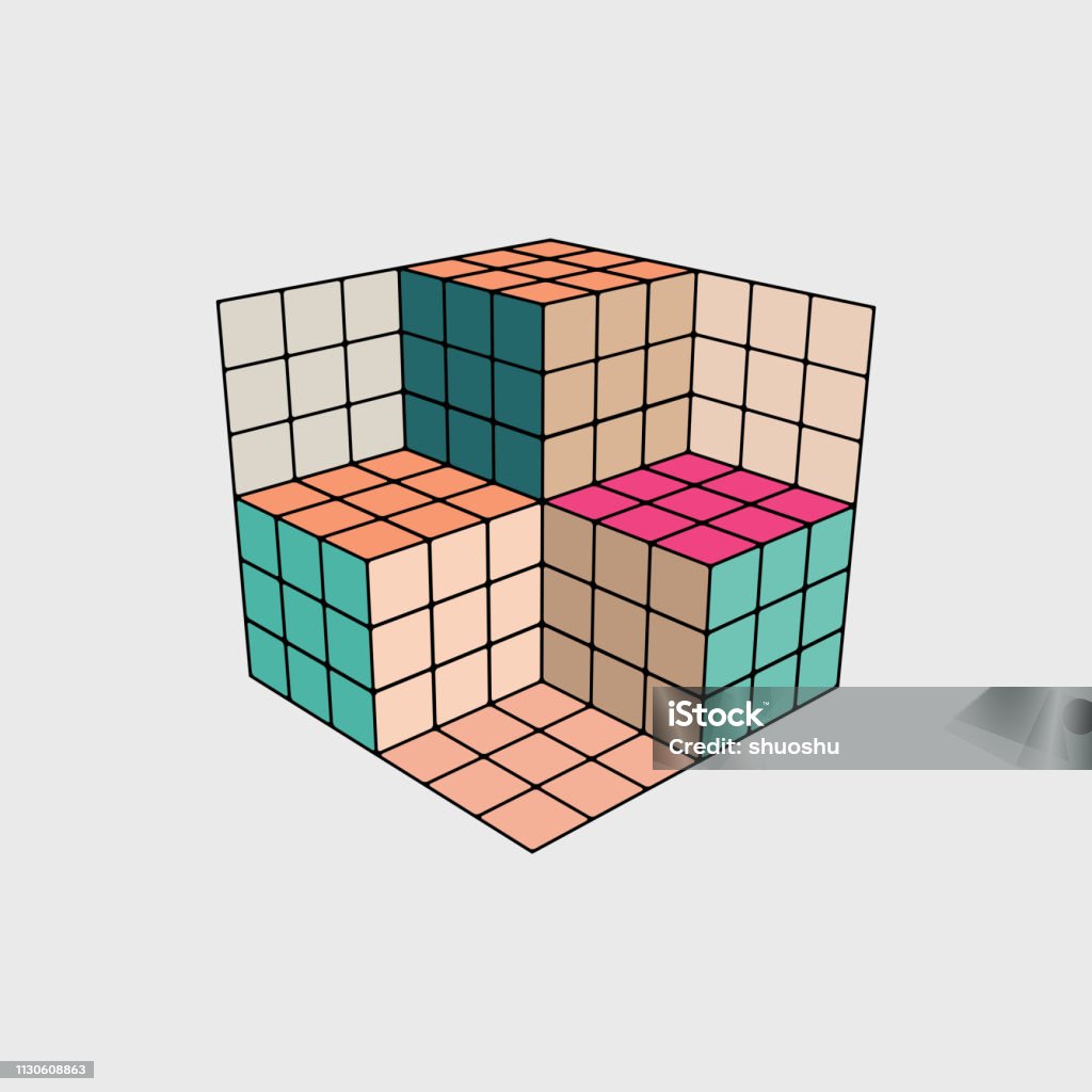 3d Geometry Check 3d Geometric Check Pattern Stock Illustration - Download Image Now ...