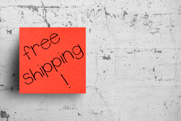 istock Sticky note on concrete wall, Free Shipping 1130609840