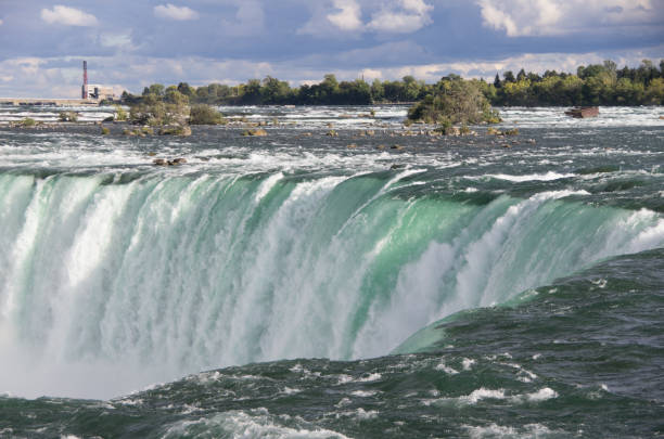 istock Close up of water flowing over Niagara Falls 1130610921