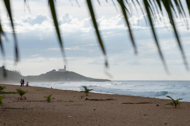 the beach of the town of Pampatar on the Isla Margarita in the caribbean sea of Venezuela.