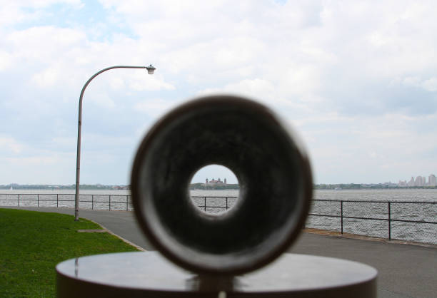 istock Ellis Island with zoom cone 1130613992