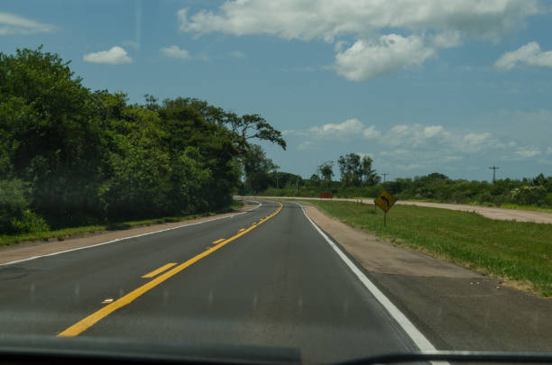 Photo taken on 14/02/2019 at 14:49.Rodovia BR 116 that is under renovation. This excerpt is already complete.