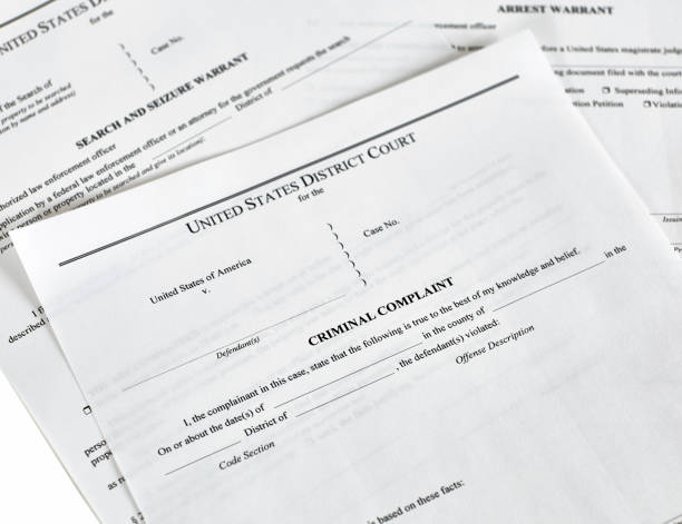 istock Criminal Complaint Court Papers 1130616647