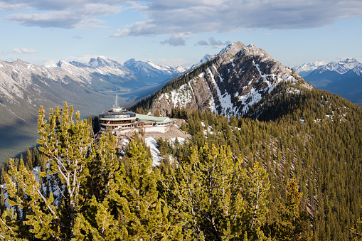 Sulphur Mountain in Banff National Park. \nAlberta, Canada.