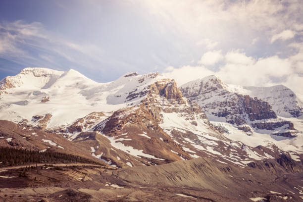 Mount Athabasca in Canadian Rockies. Alberta, Canada.