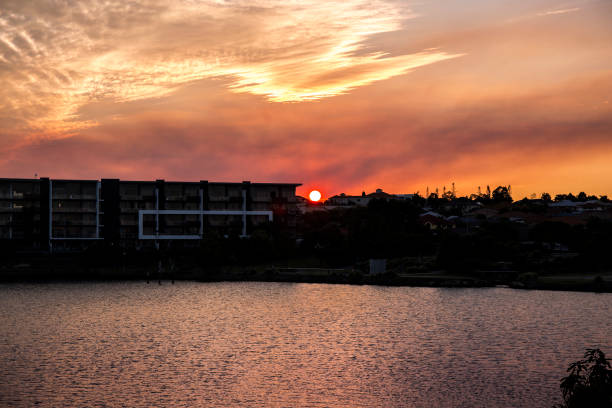 istock Sunset at the lake landscape 1130624606