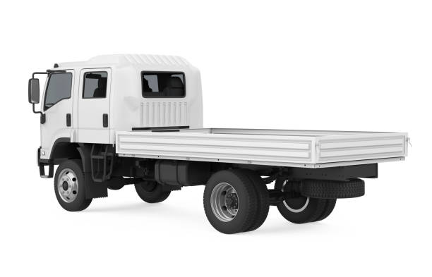 istock Dropside Truck Isolated 1130626387