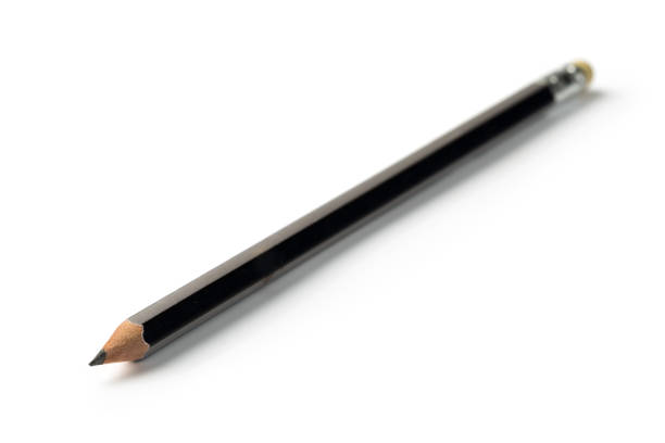 istock Black pencil stub isolated on white background. 1130627461