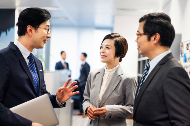 istock Asian business team having a talk 1130630553