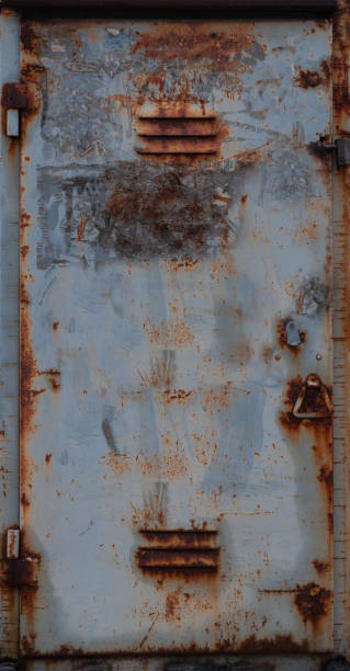istock old rusty shabby iron box with gray paint 1130632949