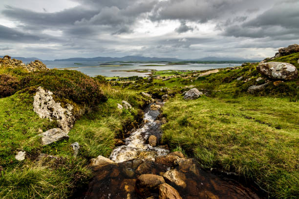 Croagh Patrick, nicknamed the Reek in County Mayo after Mweelrea and Nephin, Ireland