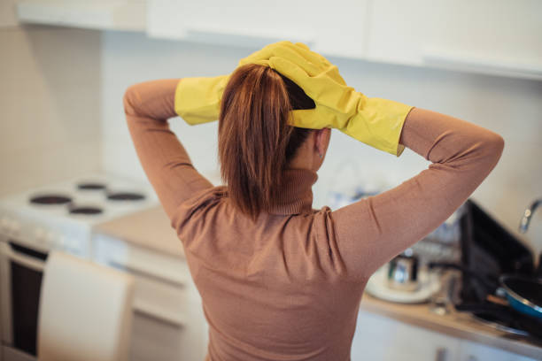 istock Stress from the mess at the kitchen 1130636137