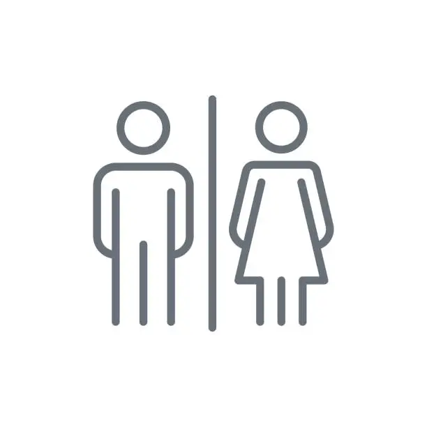 Vector illustration of Male and female icon