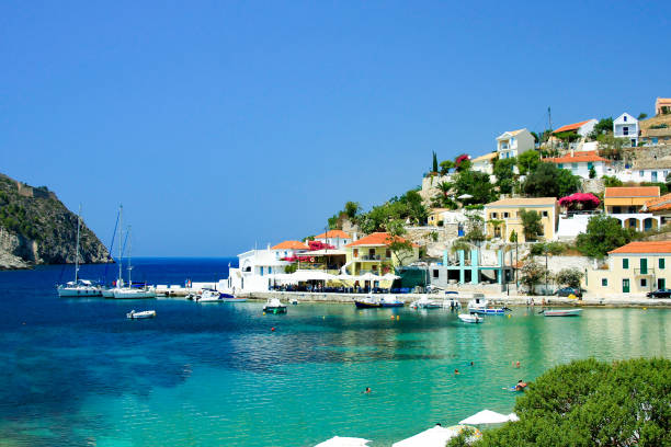 istock Assos, Greece - Beach and Marina View 1130639852